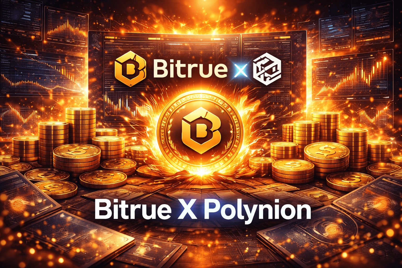 token BTR Bitrue X Polynion