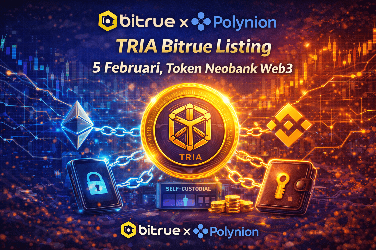 TRIA Bitrue Listing 5 Februari, Token Neobank Web3